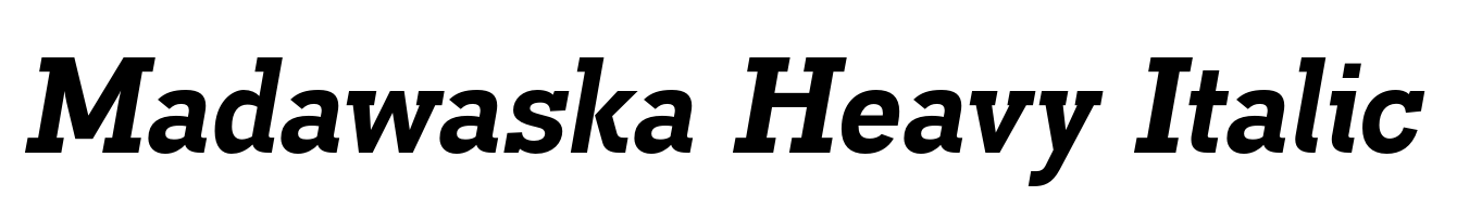 Madawaska Heavy Italic